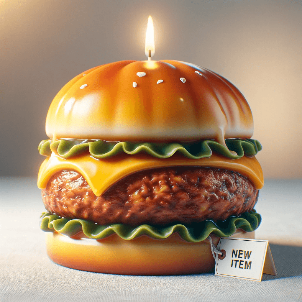 Realistic Burger Candle