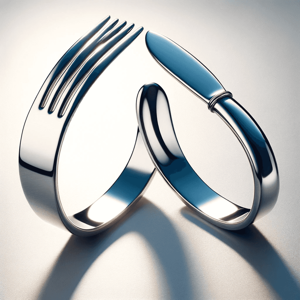 Stylish Fork and Knife Bracelet