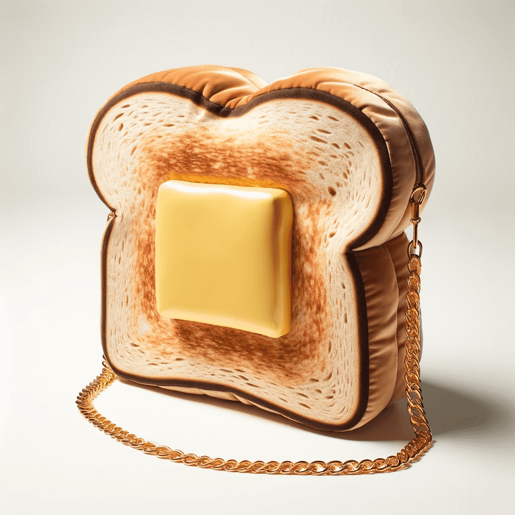 Charming Butter Toast Shoulder Bag