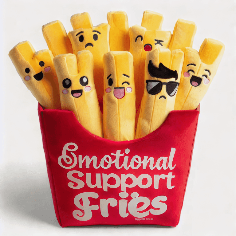 Emotional Support Fries Plush