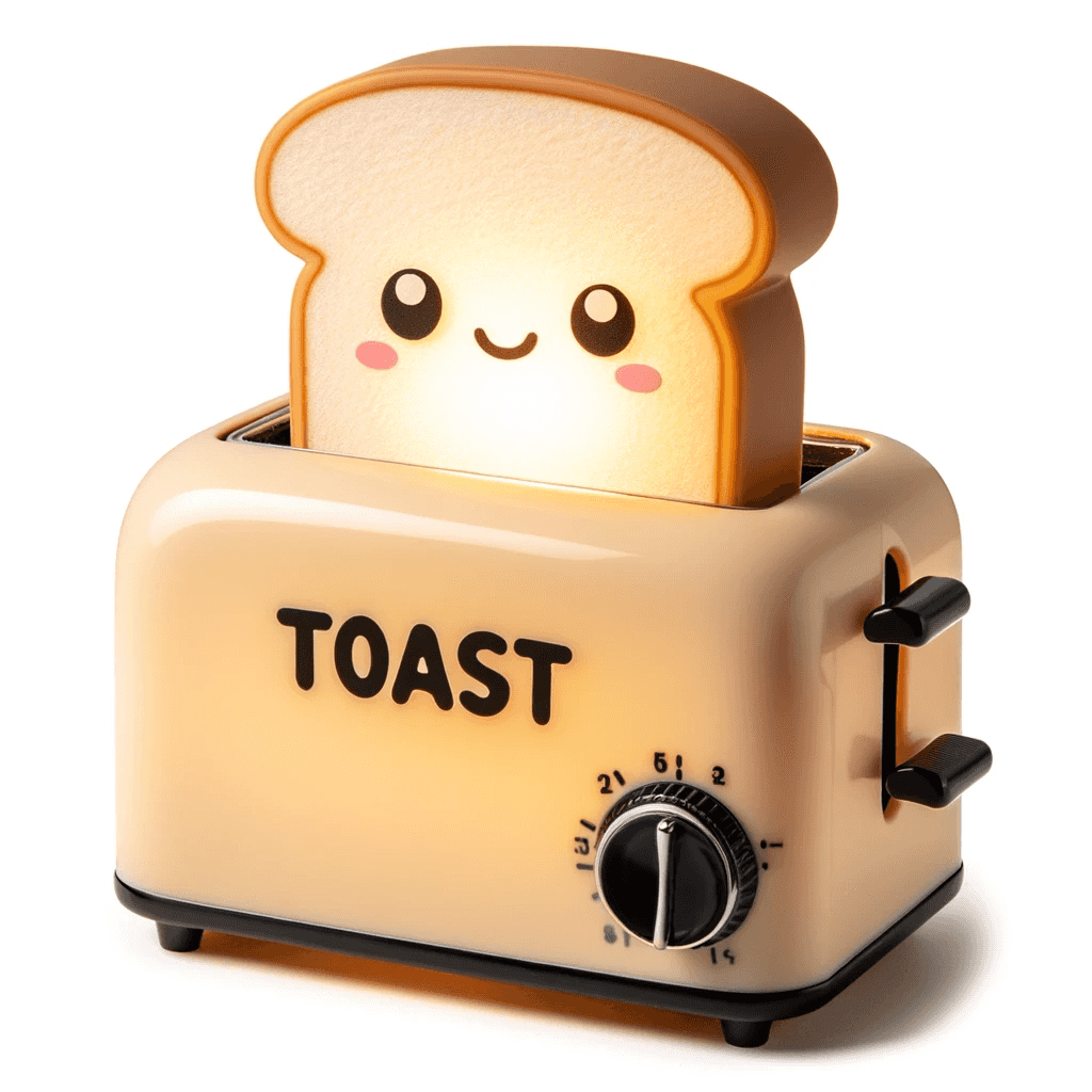 Cute Toast Nightlight