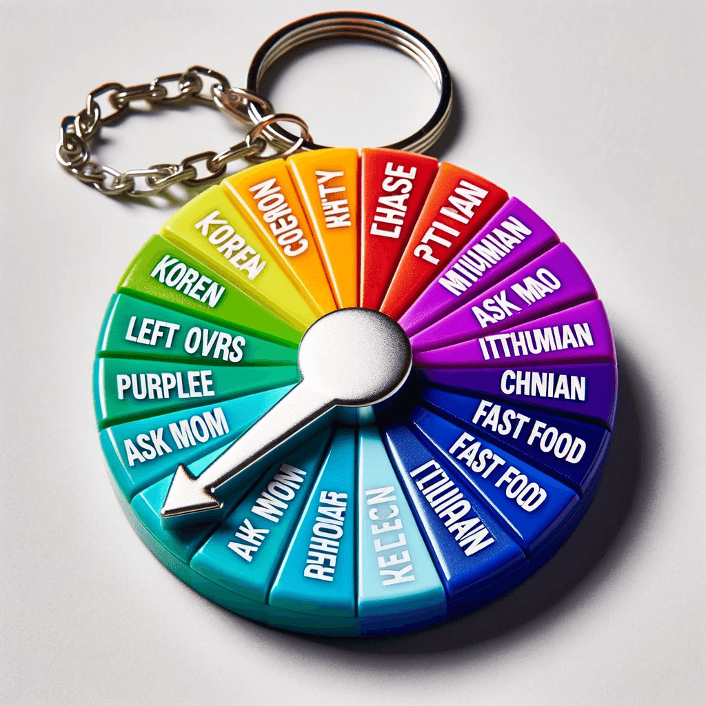 Fun Food Spinner Keychain